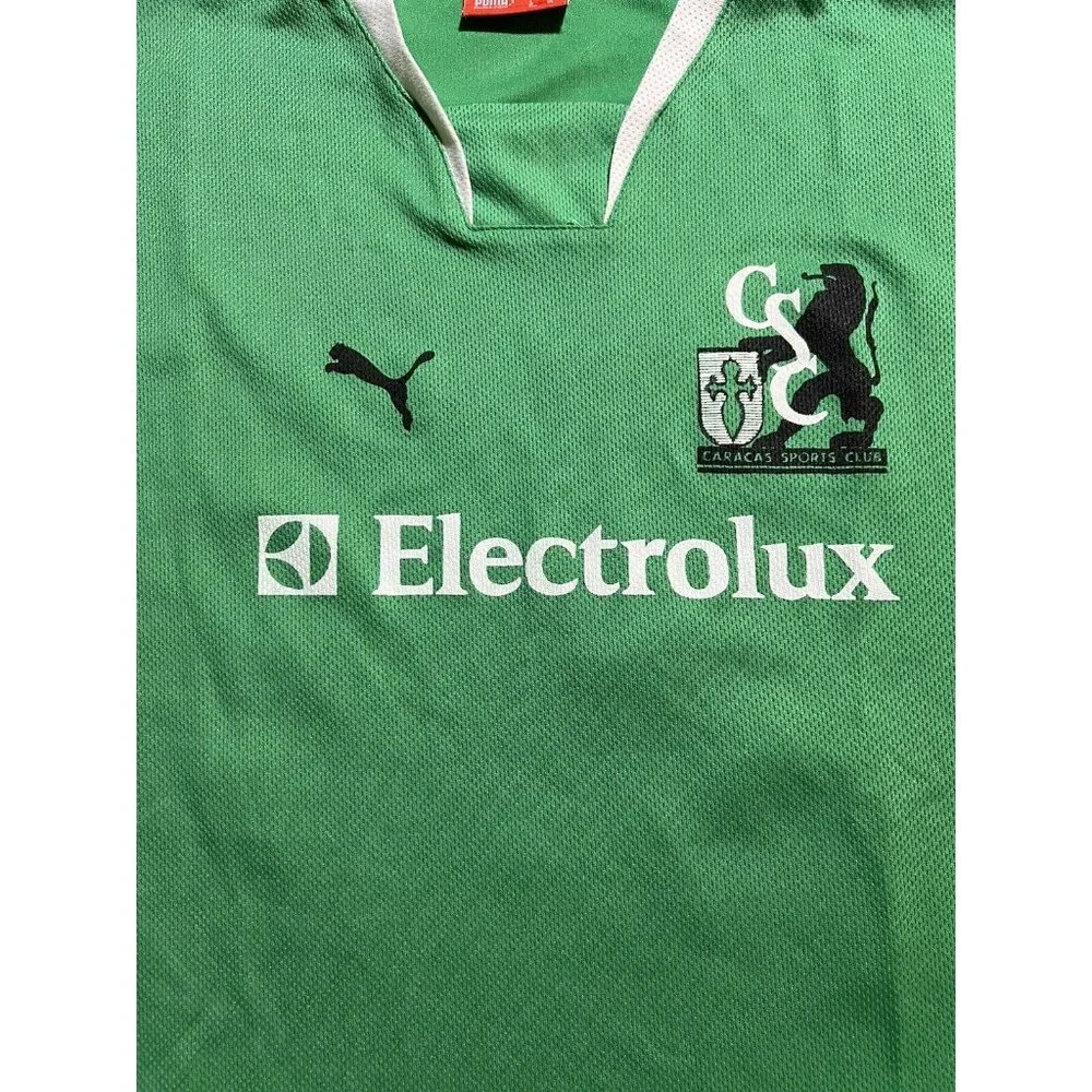 Garcia Sports Club Electrolux #22 Puma‎ Soccer Jersey Mens M Green Short Sleeve